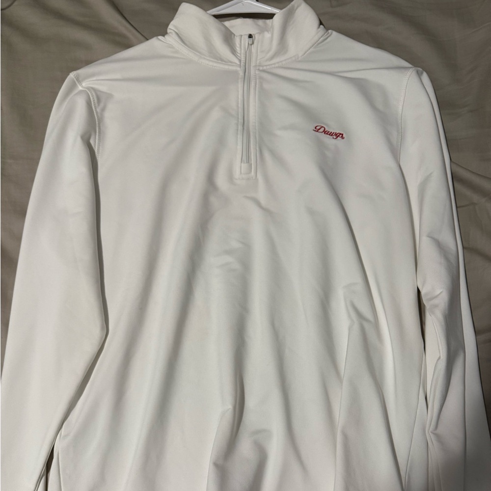Onward Reserve UGA White Quarter-Zip Pullover